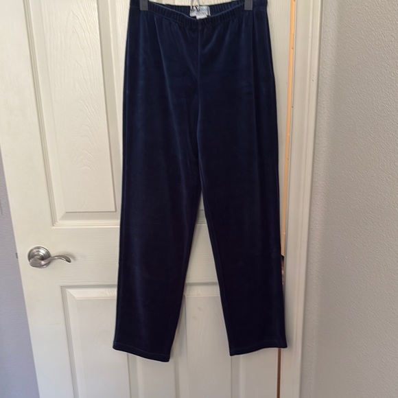 Women’s XS navy blue velour lounge pants with elastic waste. - Picture 1 of 5
